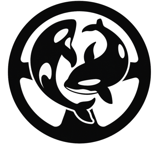 Orca Yin Yang Logo for Orca Road Test Prep